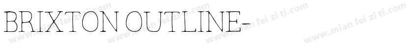 brixton outline字体转换